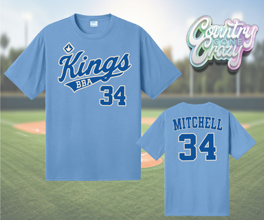 Kings - Baseball - Performance Shirt-Country Gone Crazy-Country Gone Crazy