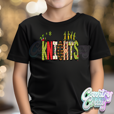 KNIGHTS - Red/Green Grinch - T-Shirt-Country Gone Crazy-Country Gone Crazy