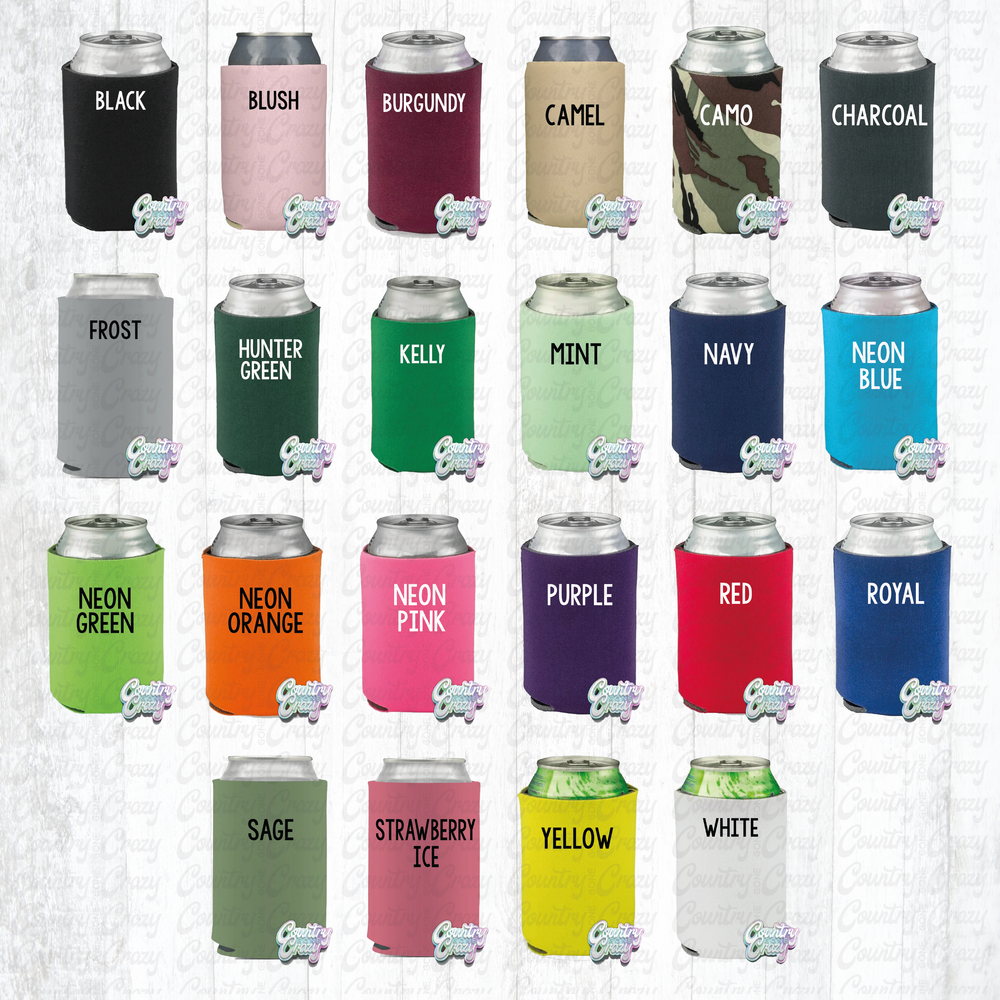 Blank Collapsible Koozie •-Country Gone Crazy-Country Gone Crazy