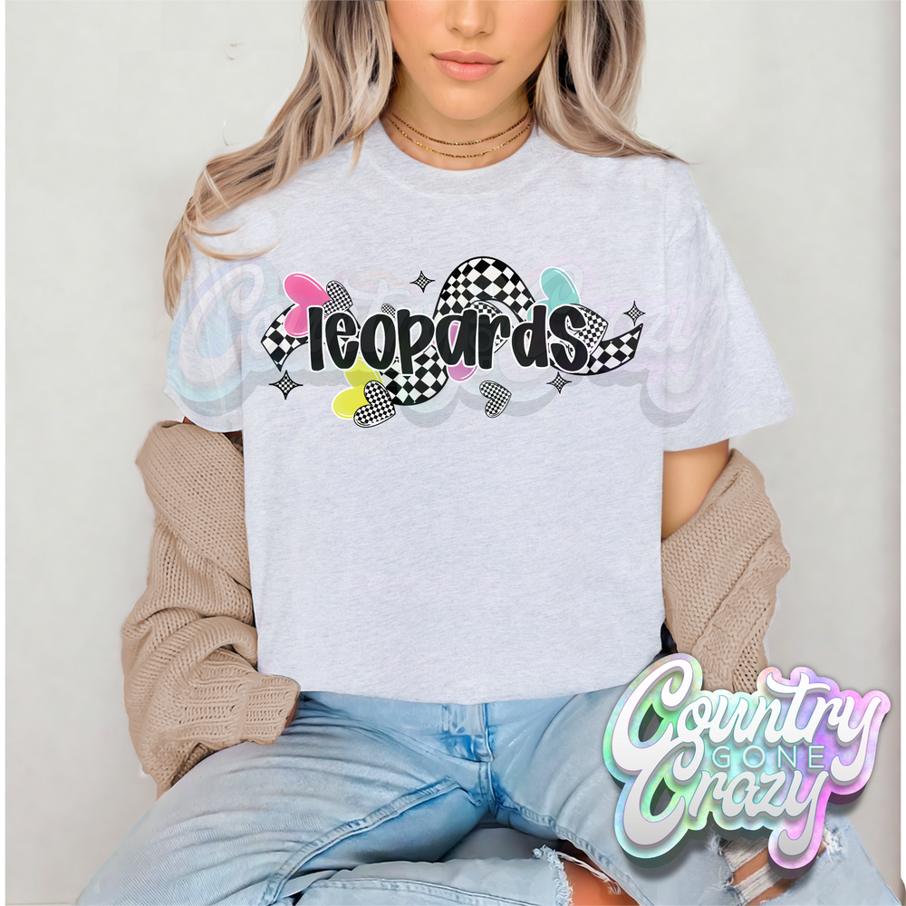 CHECKERED CRUSH • LEOPARD • T-Shirt-Country Gone Crazy-Country Gone Crazy