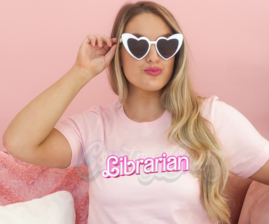 Librarian 💞 Barbie 💖 T-Shirt-Country Gone Crazy-Country Gone Crazy