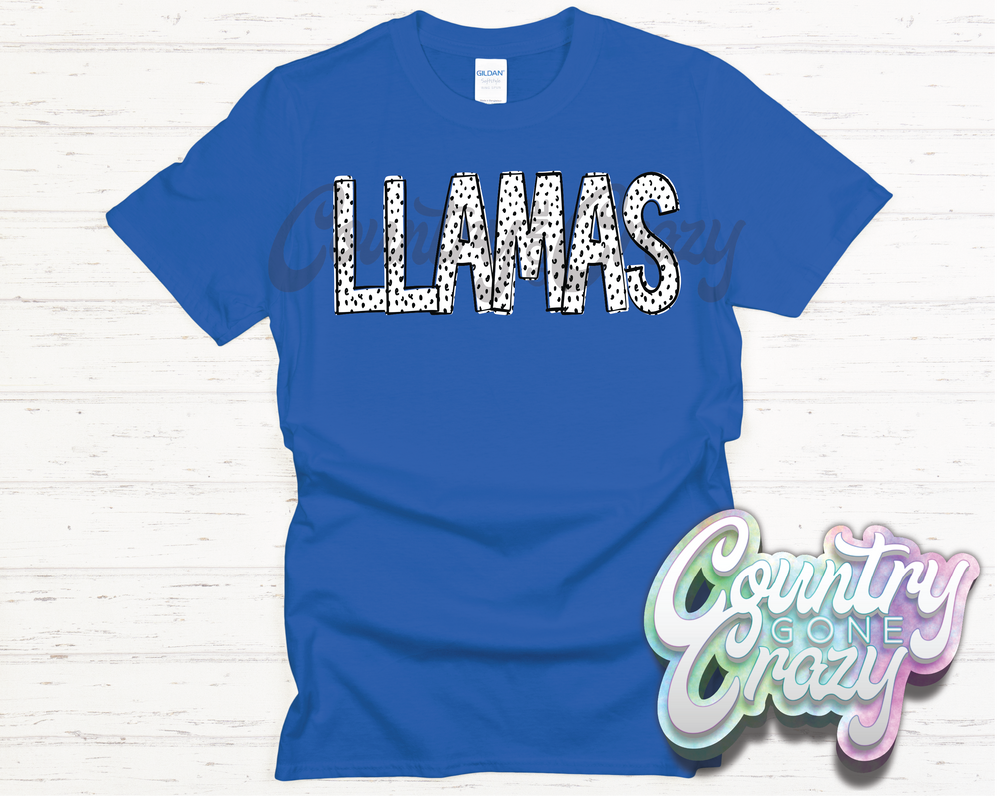 Llamas •• Dottie •• T-Shirt-Country Gone Crazy-Country Gone Crazy