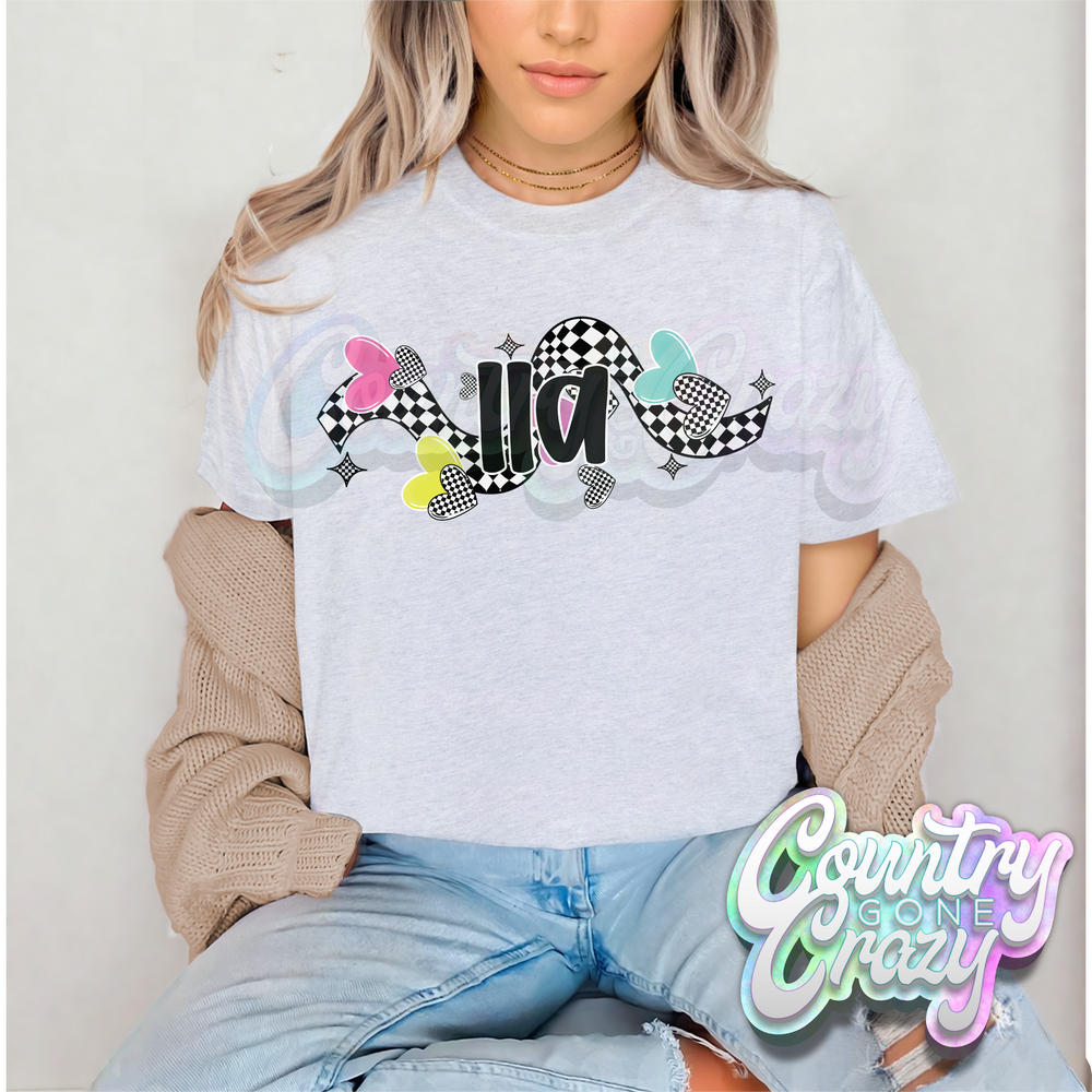 CHECKERED CRUSH • LLA • T-Shirt-Country Gone Crazy-Country Gone Crazy