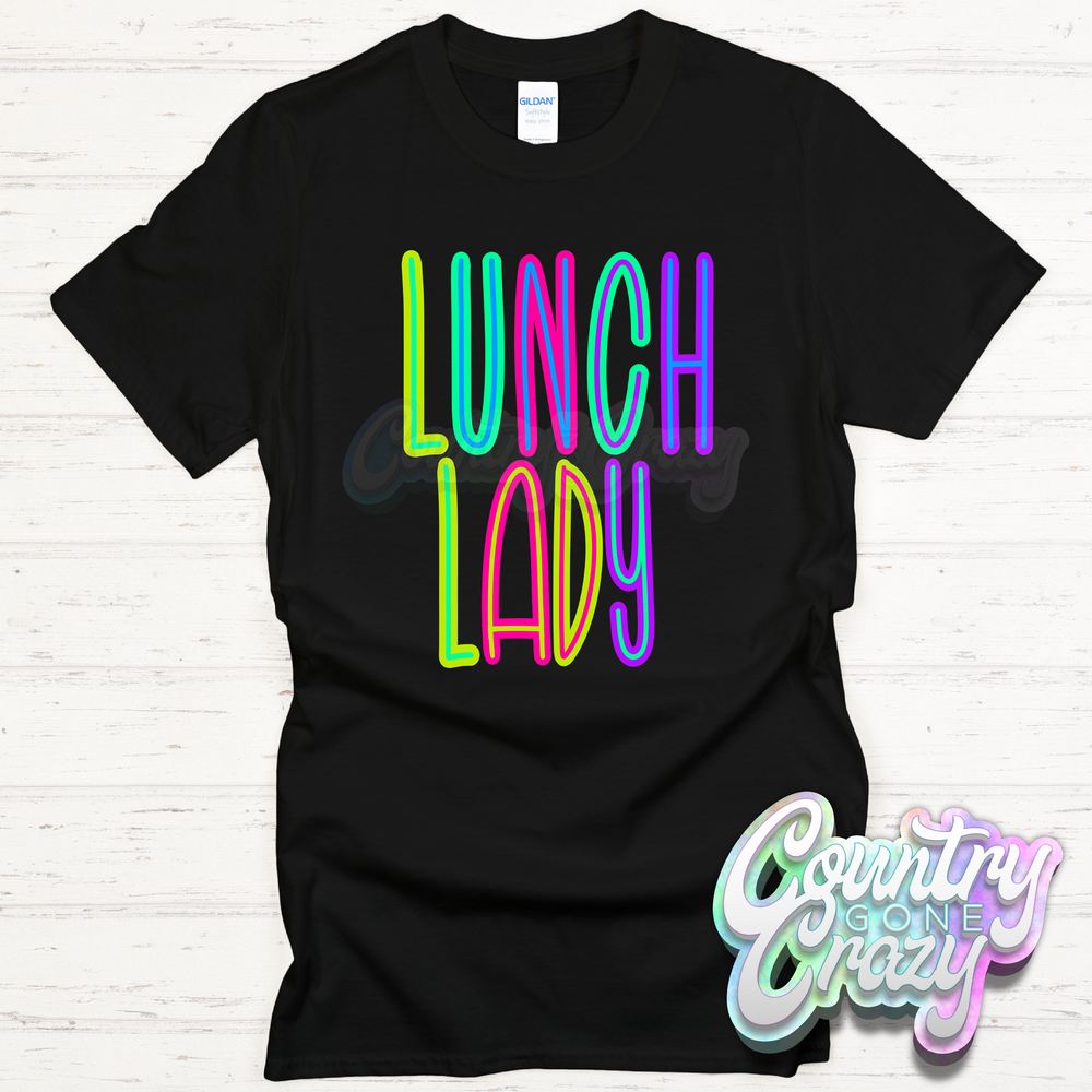 Lunch Lady Bright T-Shirt-Country Gone Crazy-Country Gone Crazy