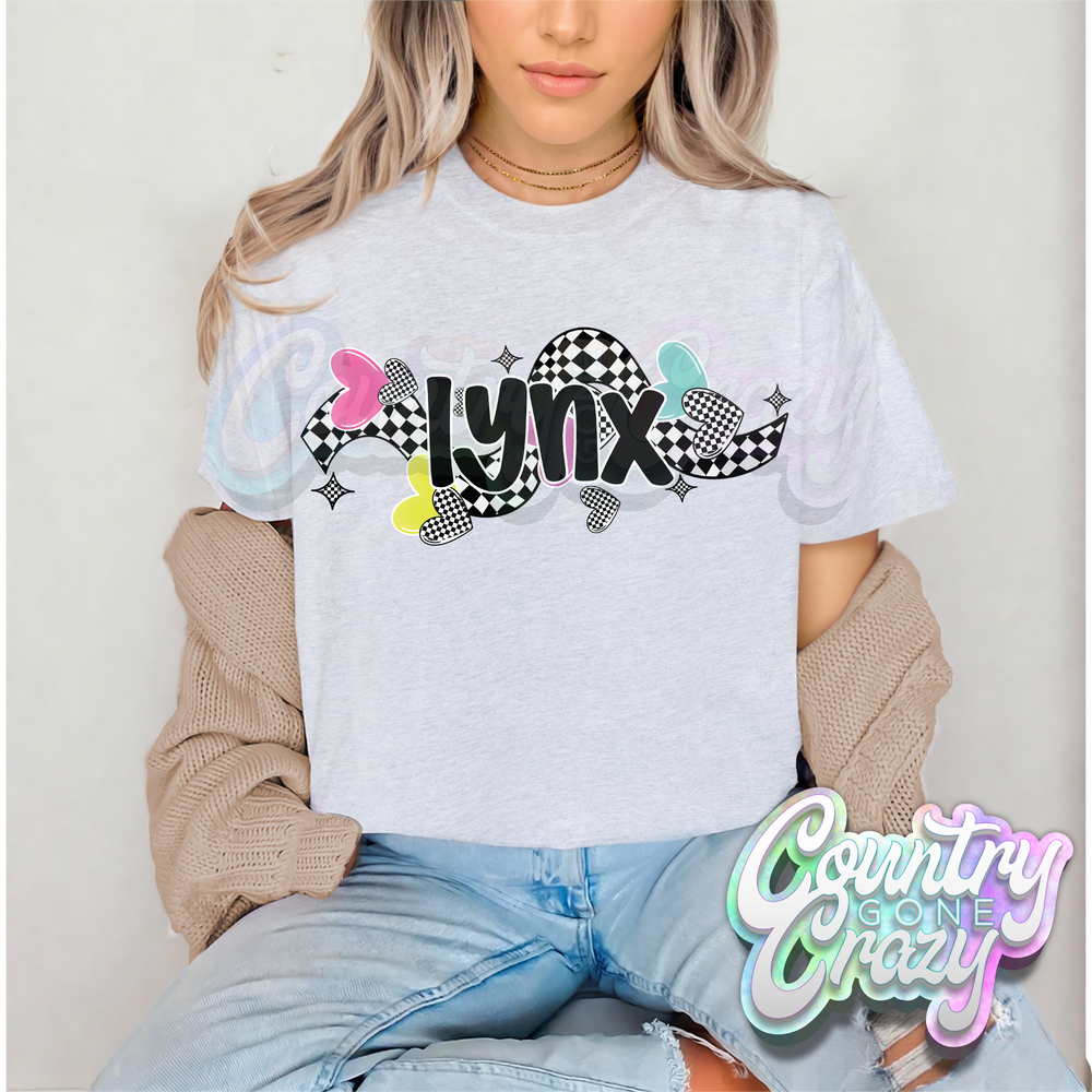 CHECKERED CRUSH • LYNX • T-Shirt-Country Gone Crazy-Country Gone Crazy