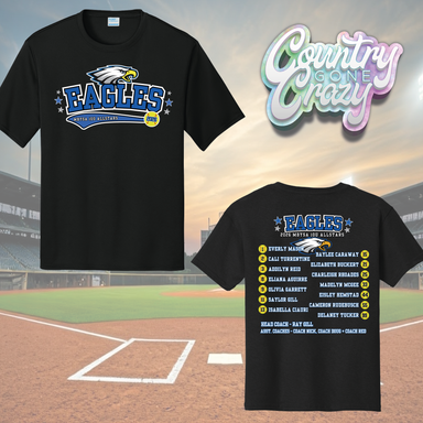 MBYSA 10U SOFTBALL - EAGLES ALL STARS - DRI FIT WITH ROSTER-Port & Company-Country Gone Crazy