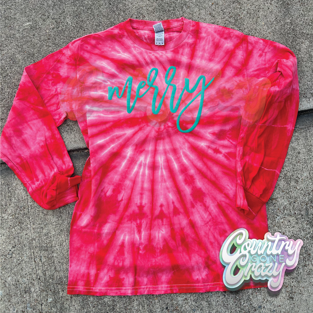 Merry Puff // Long Sleeve Tie Dye *Flash Sale*-Country Gone Crazy-Country Gone Crazy