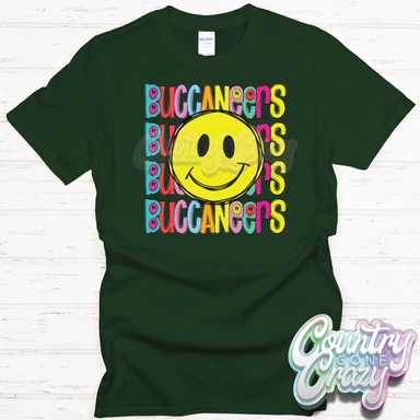 Buccaneers Smiley T-Shirt-Country Gone Crazy-Country Gone Crazy