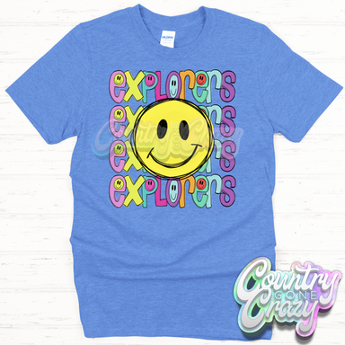 Explorers Smiley T-Shirt-Country Gone Crazy-Country Gone Crazy