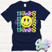 Hawks Smiley T-Shirt-Country Gone Crazy-Country Gone Crazy