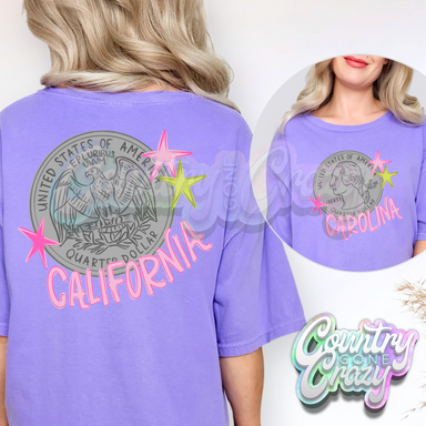 HEADS CAROLINA ~ TAILS CALIFORNIA-Comfort Colors-Country Gone Crazy