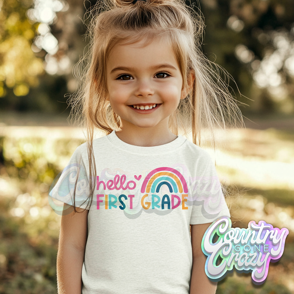 HELLO FIRST GRADE RAINBOW