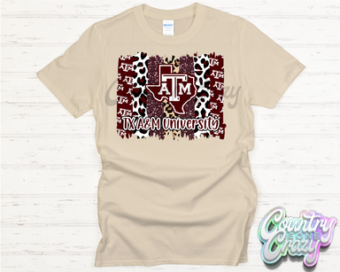 TAMU Brushstroke - T-Shirt-Country Gone Crazy-Country Gone Crazy