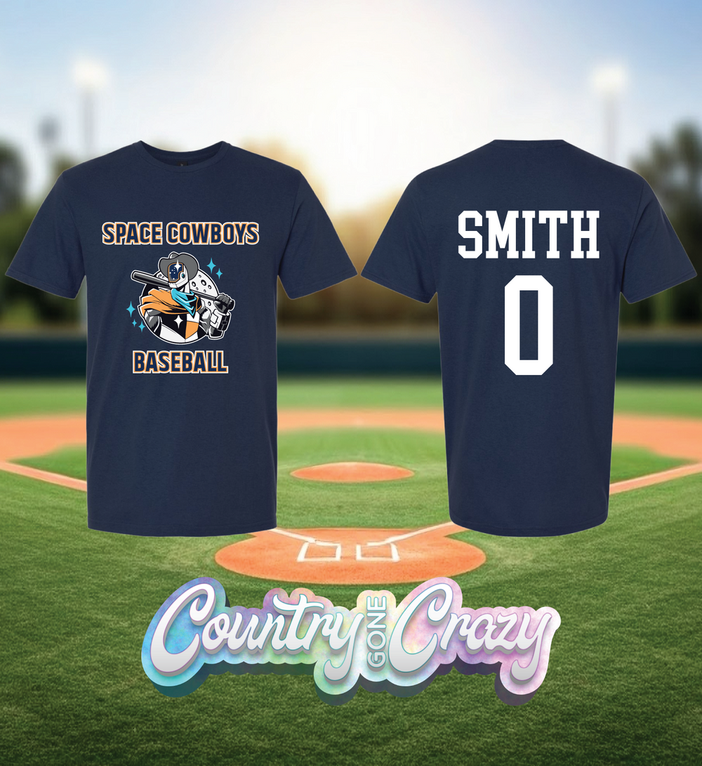 SPACE COWBOYS BASEBALL T-SHIRT-Country Gone Crazy-Country Gone Crazy