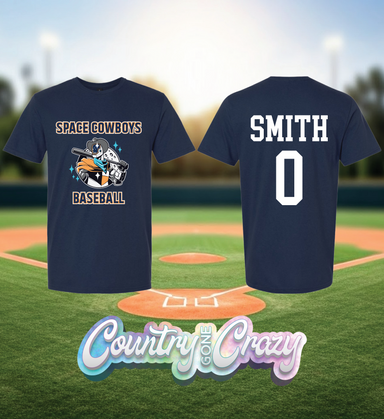 SPACE COWBOYS BASEBALL T-SHIRT-Country Gone Crazy-Country Gone Crazy