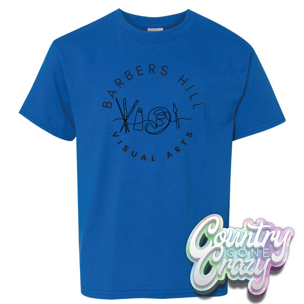 Barbers Hill Visual Arts T-Shirt // Design 1-Country Gone Crazy-Country Gone Crazy