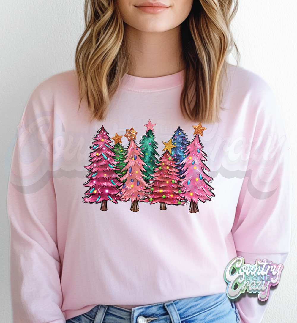 Neon Trees - Light Pink - Long sleeve-Country Gone Crazy-Country Gone Crazy