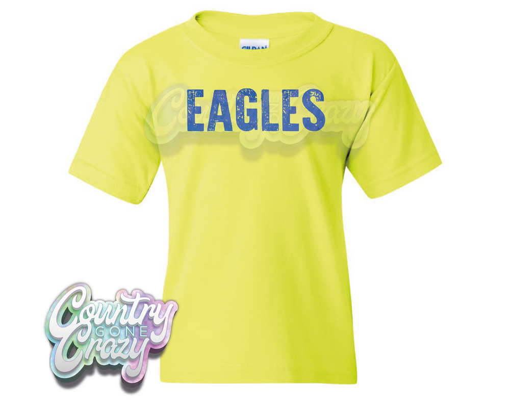 EAGLES // Distressed // Neon Yellow-Country Gone Crazy-Country Gone Crazy