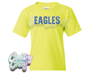 EAGLES // Distressed // Neon Yellow-Country Gone Crazy-Country Gone Crazy