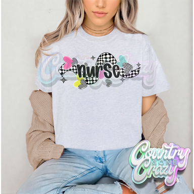 CHECKERED CRUSH • NURSE • T-Shirt-Country Gone Crazy-Country Gone Crazy