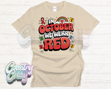 In October We Wear RED - T-Shirt-Country Gone Crazy-Country Gone Crazy