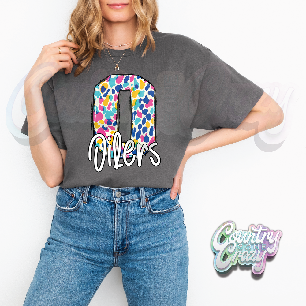OILERS •• SPOTTY •• T-SHIRT-Country Gone Crazy-Country Gone Crazy