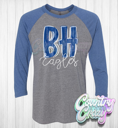 BH Eagles Painted •• Raglan-Country Gone Crazy-Country Gone Crazy