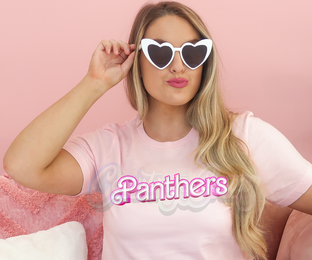 Panthers 💞 Barbie 💖 T-Shirt-Country Gone Crazy-Country Gone Crazy