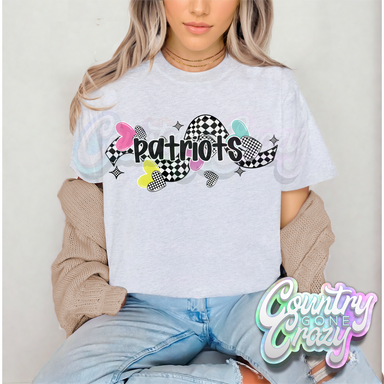 CHECKERED CRUSH • PATRIOTS • T-Shirt-Country Gone Crazy-Country Gone Crazy