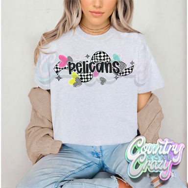 CHECKERED CRUSH • PELICANS • T-Shirt-Country Gone Crazy-Country Gone Crazy