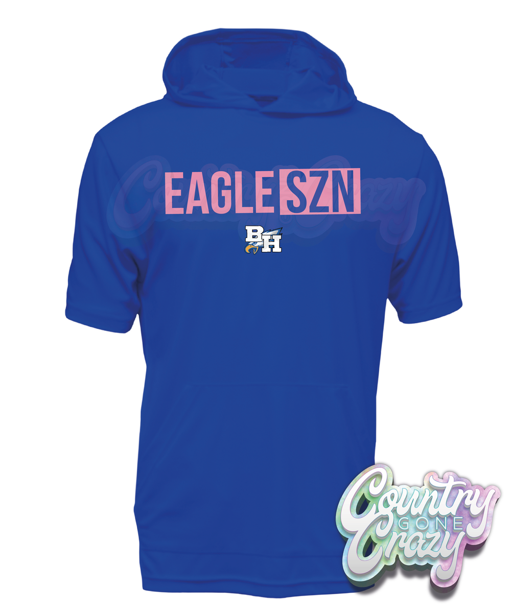 EAGLE SZN // // Short-Sleeved Hoodie-Country Gone Crazy-Country Gone Crazy