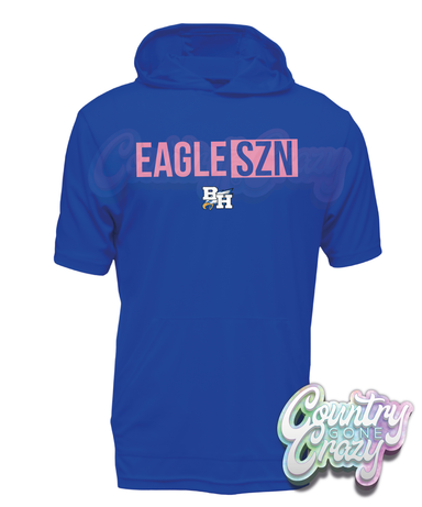 EAGLE SZN // // Short-Sleeved Hoodie-Country Gone Crazy-Country Gone Crazy