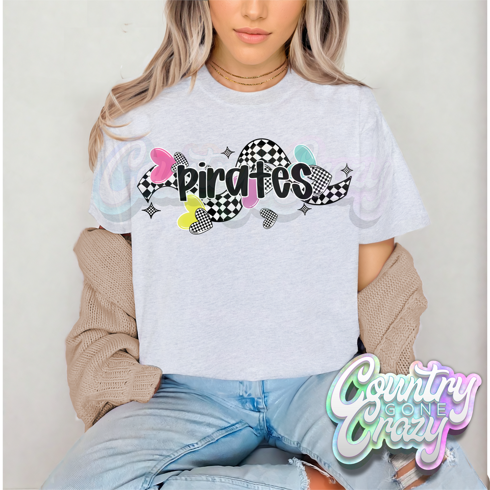 CHECKERED CRUSH • PIRATES • T-Shirt-Country Gone Crazy-Country Gone Crazy