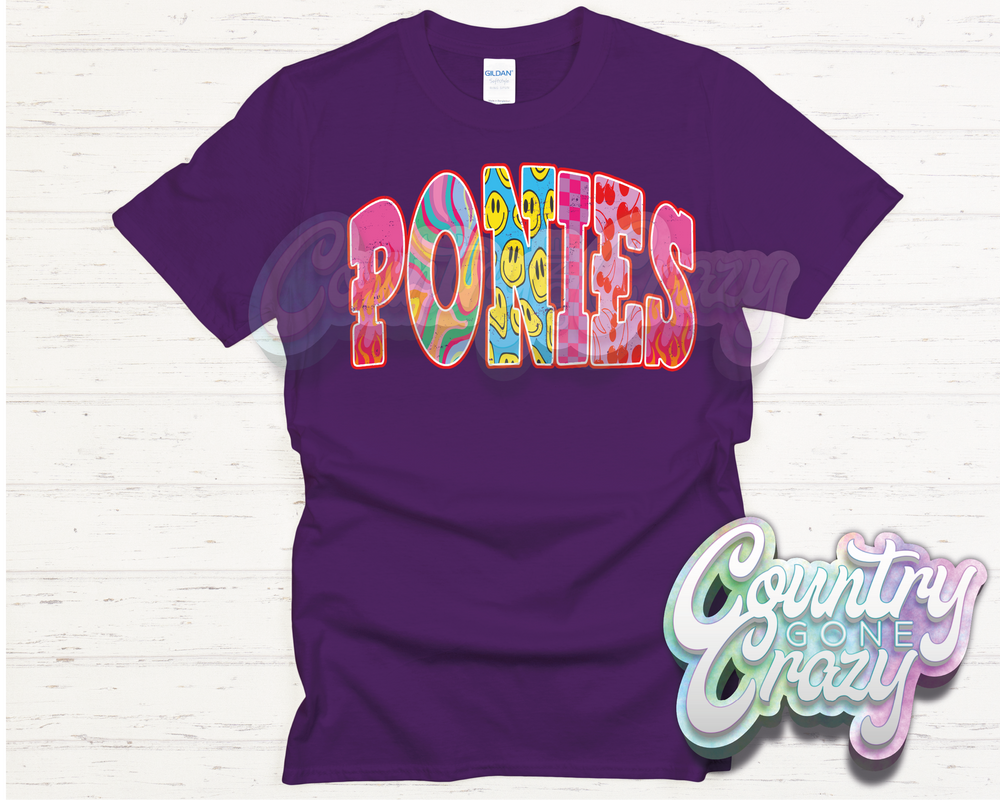 PONIES // GOOD VIBES // T-Shirt-Country Gone Crazy-Country Gone Crazy