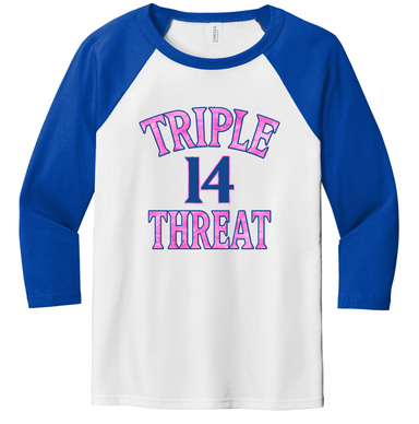 Triple Threat - Bella Canvas Raglan-Country Gone Crazy-Country Gone Crazy