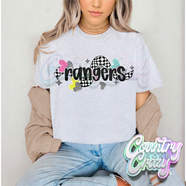 CHECKERED CRUSH • RANGERS • T-Shirt-Country Gone Crazy-Country Gone Crazy