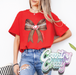 CROSBY COUGARS FOOTBALL BOW T-SHIRT-Country Gone Crazy-Country Gone Crazy