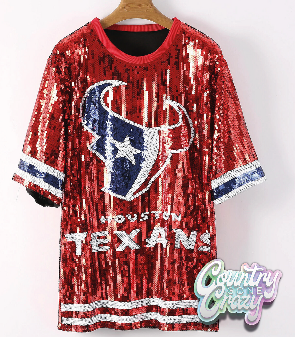 Houston Football Red Dress-Country Gone Crazy-Country Gone Crazy