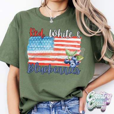 Red, White & Blueberries - T-Shirt-Country Gone Crazy-Country Gone Crazy