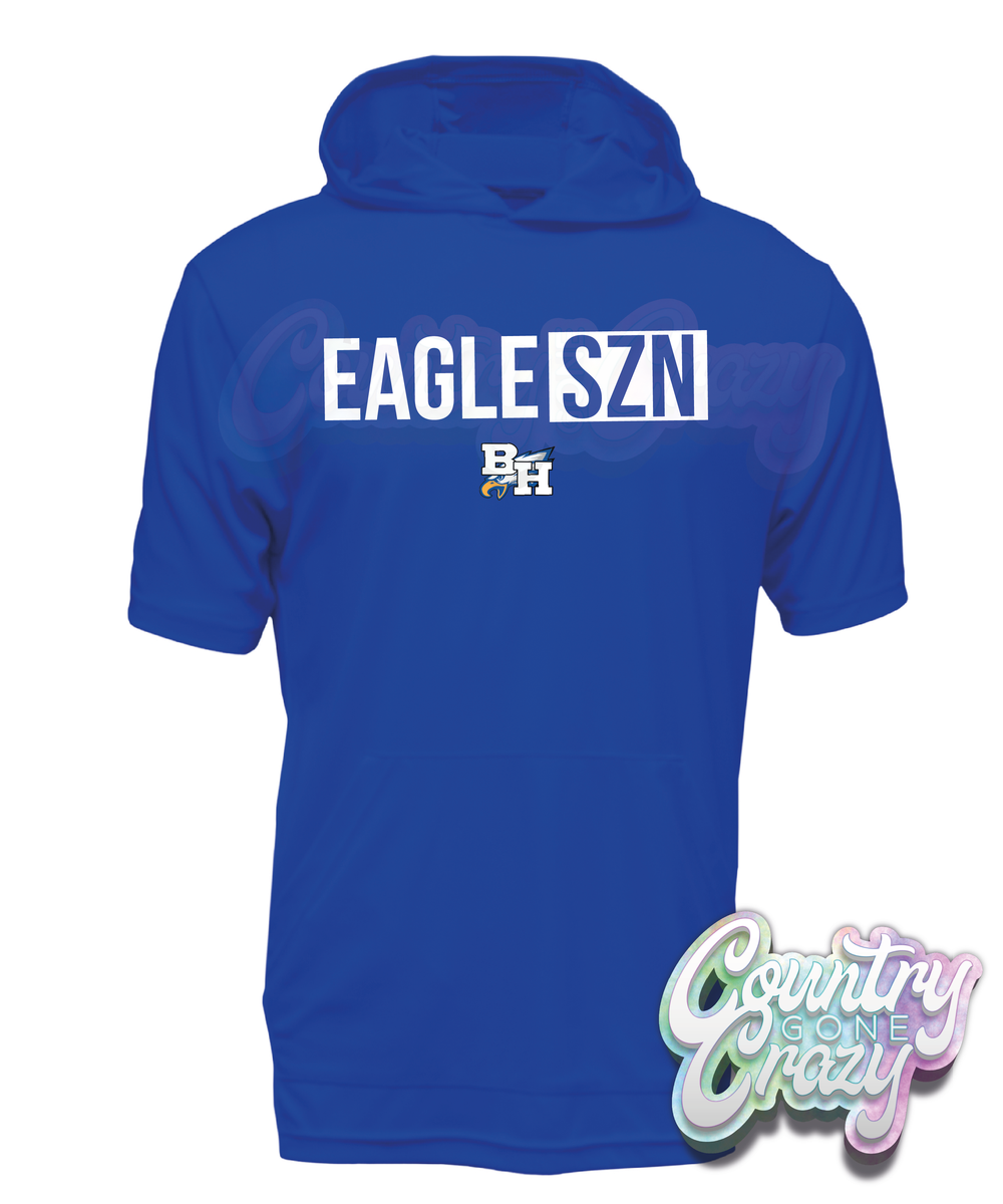 EAGLE SZN // // Short-Sleeved Hoodie-Country Gone Crazy-Country Gone Crazy