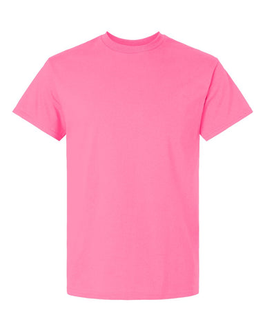 Safety (Neon) Pink - Youth Heavy Cotton T-Shirt-Gildan-Country Gone Crazy