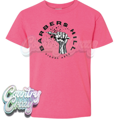 Barbers Hill Visual Arts T-Shirt // Design 2-Country Gone Crazy-Country Gone Crazy