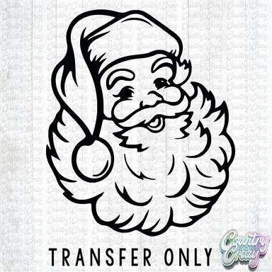 HT2846 • SANTA OUTLINE • PUFF TRANSFER-Country Gone Crazy-Country Gone Crazy