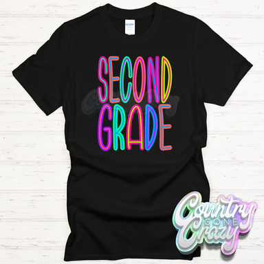 Second Grade Bright T-Shirt-Country Gone Crazy-Country Gone Crazy