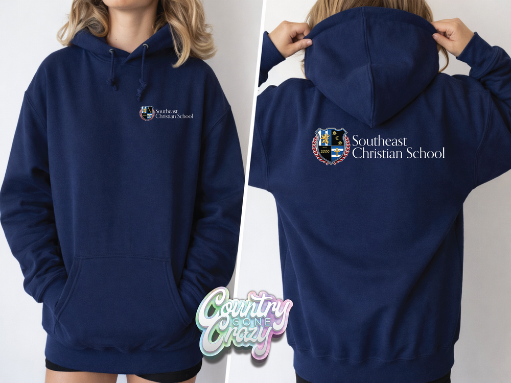 Southeast Christian School // Hoodie // Front & Back-Country Gone Crazy-Country Gone Crazy