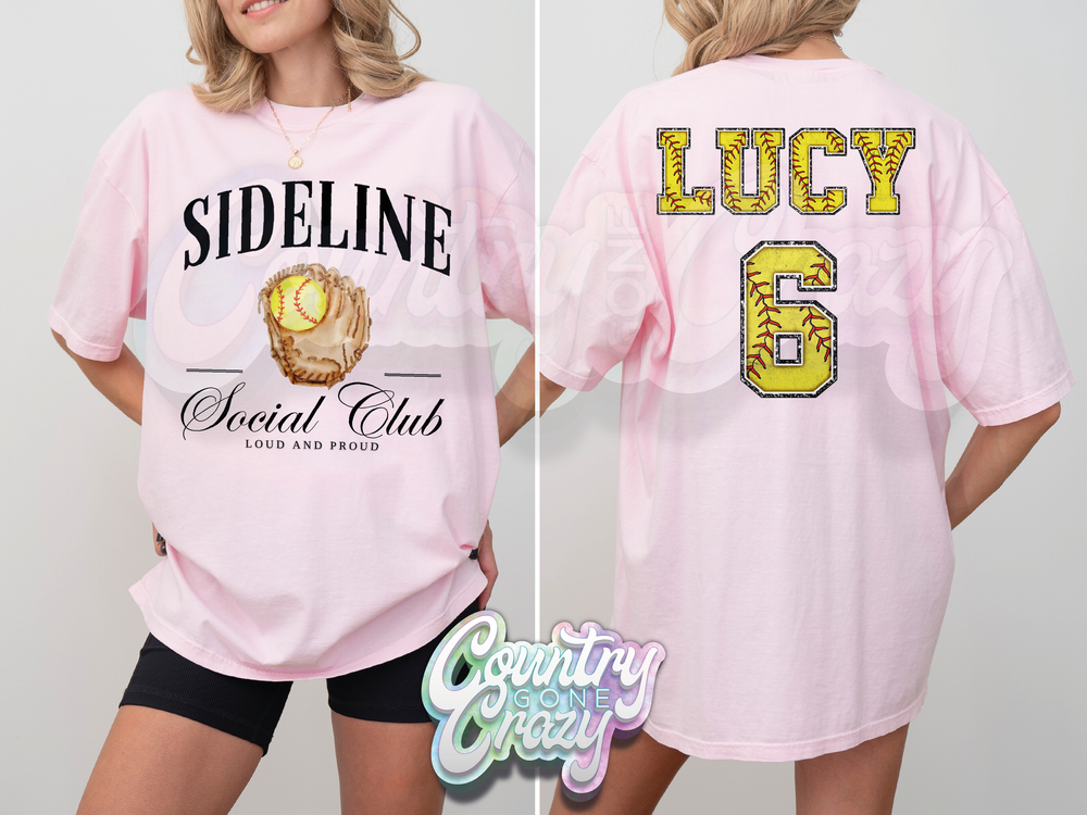 SOFTBALL // SOCIAL CLUB // COMFORT COLORS - T-SHIRT-Country Gone Crazy-Country Gone Crazy