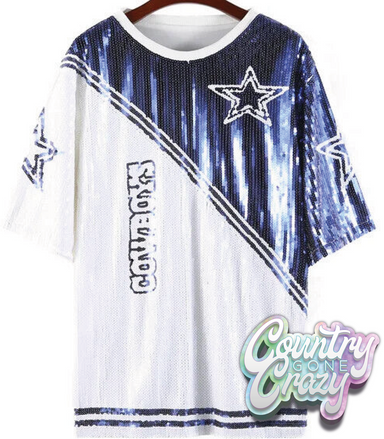 Dallas Football Navy/White Dress-Country Gone Crazy-Country Gone Crazy