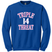 Triple Threat - Royal Sweatshirt-Country Gone Crazy-Country Gone Crazy