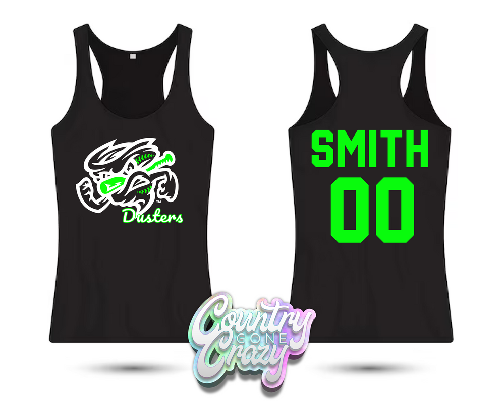Duster's -Black - Ideal Racerback Tank-Country Gone Crazy-Country Gone Crazy