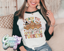 WEDNESDAY SALE - THANKSGIVING 3/4 SLEEVE RAGLAN -Country Gone Crazy-Country Gone Crazy